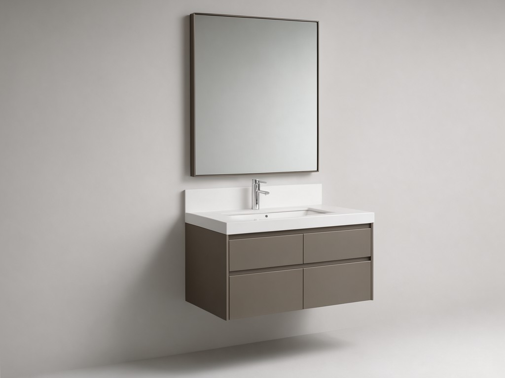 Custom Luxury Modern Bathroom Vanity Set Supplier